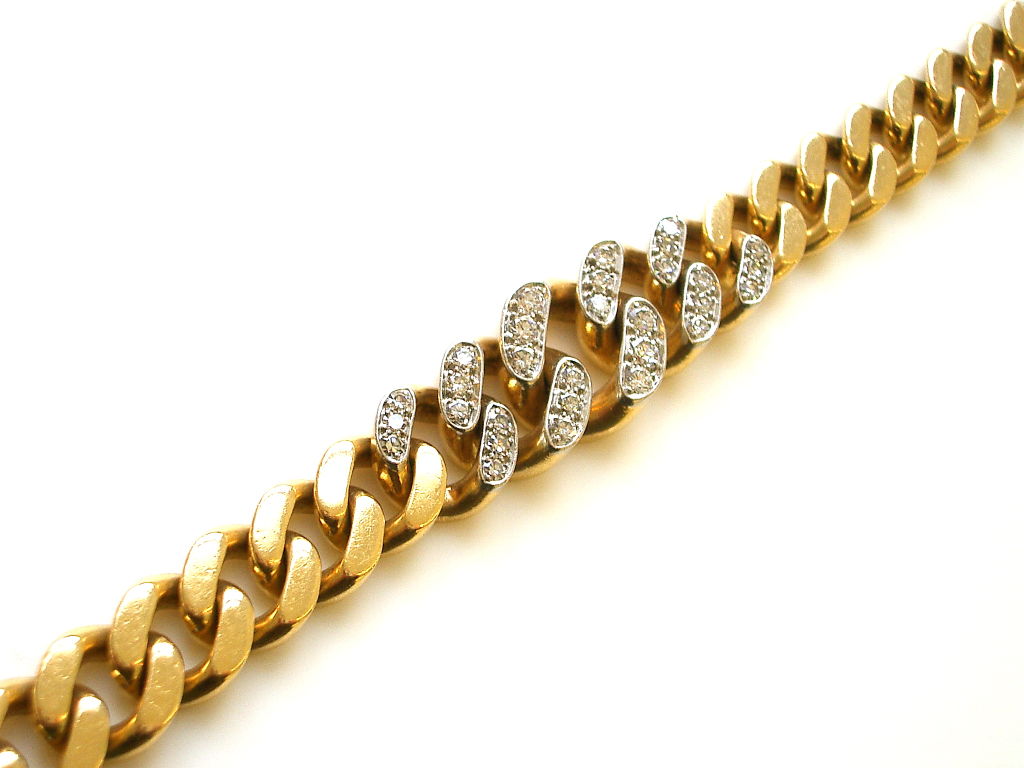 cartier diamond chain bracelet