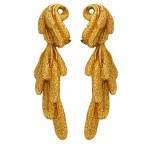 A Pair of Gold Earrings,signed, circa 1960 (1)