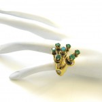 Barbara Anton, A Modernist Gold and Emerald RIng c 1970 (4)