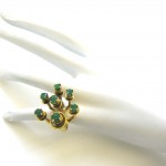 Barbara Anton, A Modernist Gold and Emerald RIng c 1970 (5)