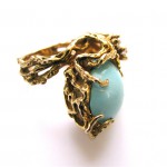 NATHAN CABOT , A Turquoise and Diamond Ring-3